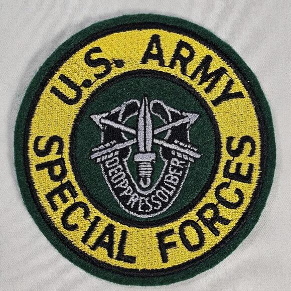 Vintage Military US Army Special Forces Group Large 3.5" Pocket Patch - Picture 1 of 4